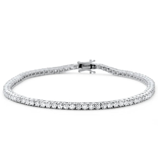 1.97ct 14K White Gold Natural Diamond Tennis Bracelet 7"
